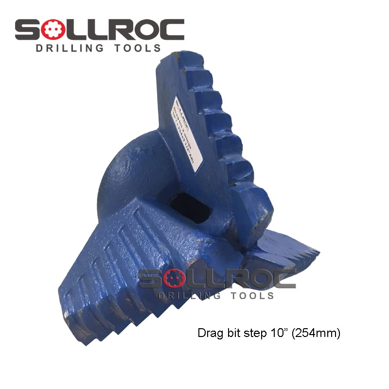 3 Wings Step Drag Bits for Soft Rock Formation Drilling