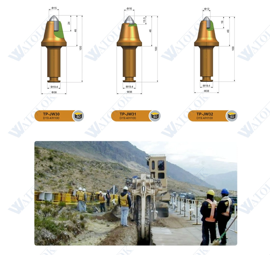 Kennametal Tungsten Carbide Tipped Drilling Teeth Trencher Parts